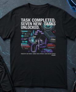 Task Completed, Seven new Tasks Unlocked T-Shirt