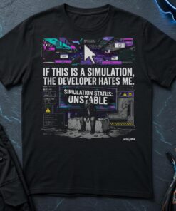 If This Is A Simulation, The Developer Hates Me T-Shirt