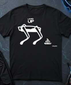 Robot Dog Level Up T-Shirt