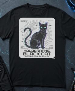 Holographic Black Cat T-Shirt