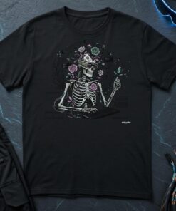 Flower Skeleton Hacker T-Shirt